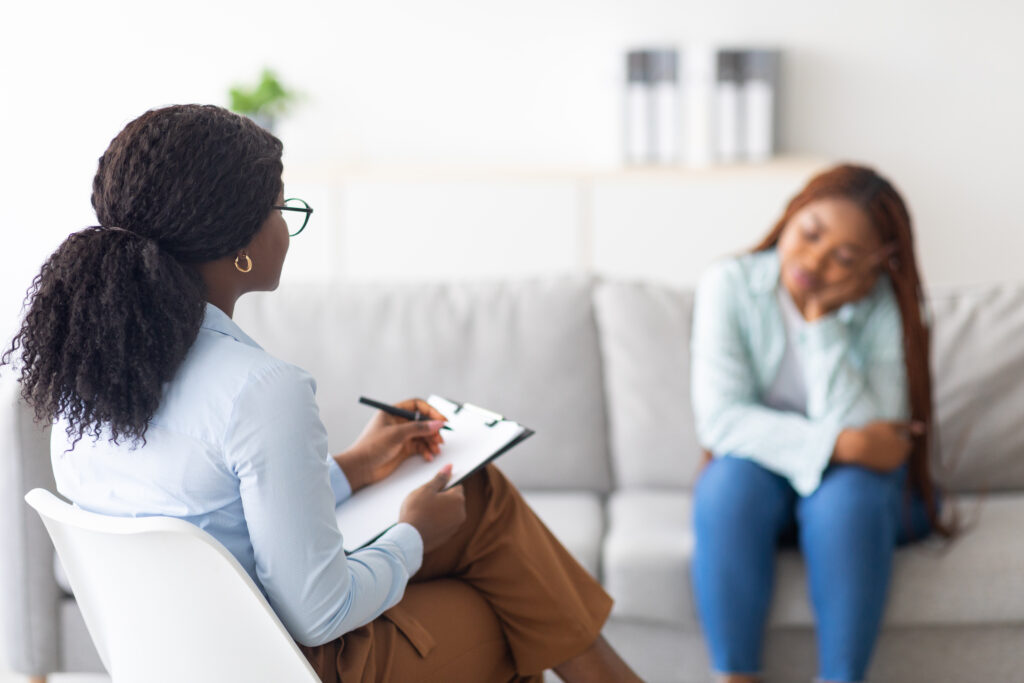 Therapist and patient